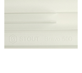 Радиатор алюминиевый боковое подключение STOUT Bravo 500 10 секций SRA-0110-050010 в Волгограде 9