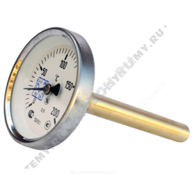 Термометр биметаллический Юмас ТБП-Т 200С Дк 63 L=100 в Волгограде 0