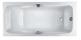 Ванна чугунная Jacob Delafon Rub Repos 170x80 E2915-00 с отверстиями для ручек в Волгограде 0