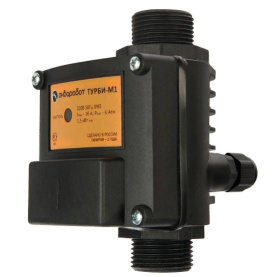 Блок управления насосом Unipump ТУРБИ-М1 чувствительность 2 л/мин, до 1,5 кВт, управление по потоку и мин. давлению (Рмин-1,5-1,8 бар), защита по сухо в Волгограде 0
