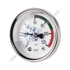 Термометр биметаллический Юмас ТБП-Т 120C Дк 100 L=100 в Волгограде 0