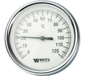 Термометр биметаллический с погружной гильзой 80 мм F+R801(T) 8075 Watts 10005944(03.02.060) в Волгограде 1