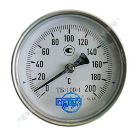 Термометр биметаллический Метер ТБ100 200C Дк 100 L=100 в Волгограде 0