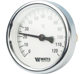 Термометр биметаллический с погружной гильзой 63 мм, штуц F+R801(T) 6375 Watts 10005809(03.01.060) в Волгограде 1