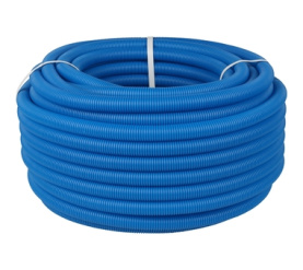 Труба гофрированная ПНД, цвет синий, наружным диаметром 25 мм для труб диаметр STOUT SPG-0001-502520 в Волгограде 0