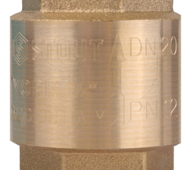 Клапан обратный пружинный муфтовый с пластиковым седлом 3/4 STOUT SVC-0012-000020 в Волгограде 3