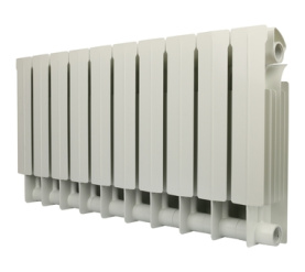 Радиатор биметаллический боковое подключение (белый RAL 9010) Global STYLE PLUS 350 10 секций в Волгограде 1