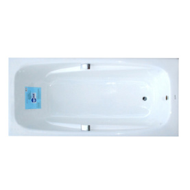 Чугунная ванна Aqualux ZYA-24C-2 180x85 белая, без ручек и ножек, антислип в Волгограде 0
