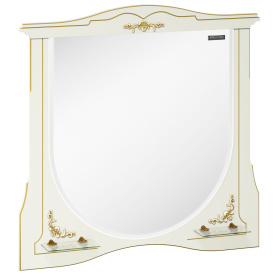 Зеркало Луиза-II 100, белый матовый, зол. пат. в Волгограде 1