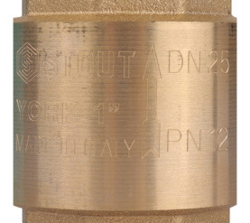Клапан обратный пружинный муфтовый с пластиковым седлом 1 STOUT SVC-0012-000025 в Волгограде 3