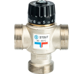 Термостатический смесительный клапан для систем отопления и ГВС 1 1/4 НР 30-65° STOUT SVM-0025-356532 в Волгограде 2