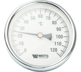 Термометр биметаллический с погружной гильзой, 100 мм F+R801(T) 10050 Watts 10006066(03.03.040) в Волгограде 0