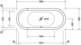 Панель фронтальная для ванны Vidima Сева Микс 1700 мм Н=560 мм в Волгограде 1