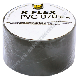 Лента ПВХ PVC AT 070 38мм х 25м черный K-flex 850CG020001 в Волгограде 2