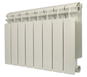 Радиатор биметаллический боковое подключение (белый RAL 9010) Global STYLE PLUS 350 8 секций в Волгограде 0