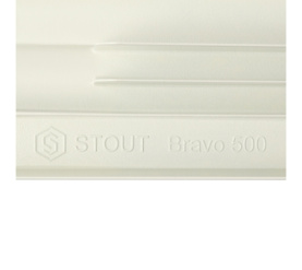 Радиатор алюминиевый боковое подключение STOUT Bravo 500 8 секций SRA-0110-050008 в Волгограде 9