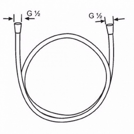 Шланг 160см хром HANSGROHE 28266000 в Волгограде 2