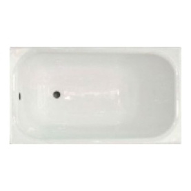 Чугунная ванна Aqualux ZYA-8-1 150x70 goldman белая без ножек антислип в Волгограде 0