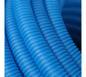 Труба гофрированная ПНД, цвет синий, наружным диаметром 32 мм для труб диаметр STOUT SPG-0001-503225 в Волгограде 3