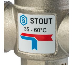 Термостатический смесительный клапан для систем отопления и ГВС 1 НР 35-60°С STOUT SVM-0020-166025 в Волгограде 3