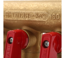 Коллектор распределительный с шаровыми кранами на 3 выхода 3/4х1/2 TIEMME 1820001(1823G160403) в Волгограде 5