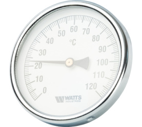 Термометр биметаллический с погружной гильзой 100 мм F+R801(T) 10075 Watts 10006071(03.03.060) в Волгограде 1