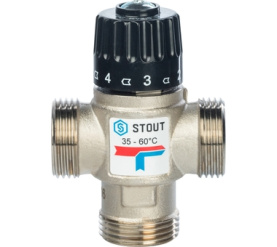 Термостатический смесительный клапан для сиcтем отопления и ГВС 1 НР 35-60° STOUT SVM-0020-256025 в Волгограде 1