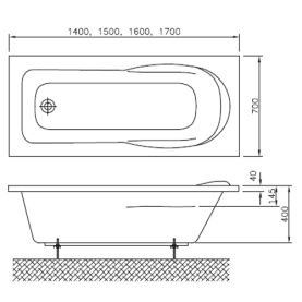 Панель фронтальная для ванны Vidima Сева Микс 1500 мм Н=560 мм в Волгограде 3