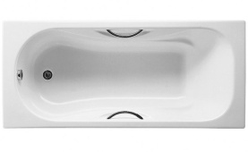 Чугунная ванна Roca Malibu 160x75 2310G000R с противоскольжением, с отверстиями для ручек в Волгограде 0
