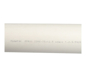 Труба полипропиленовая (цвет белый) Политэк d=75x12,5 (PN 20) 9002075125 в Волгограде 4
