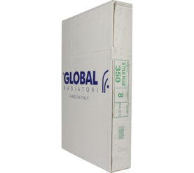 Радиатор биметаллический боковое подключение (белый RAL 9010) Global STYLE PLUS 350 8 секций в Волгограде 9