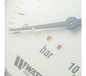 Манометр радиальный 100 мм, 0-1 F+R200(MDR) 10010x1/2 Watts 10008078(03.22.210)(M1-100 0-10BAR) в Волгограде 5