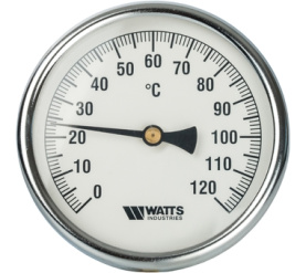 Термометр биметаллический с погружной гильзой 100 мм F+R801(T) 100100 Watts 10006076(03.03.100) в Волгограде 1