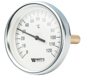 Термометр биметаллический с погружной гильзой 80 мм F+R801(T) 80100 Watts 10005950(03.02.100) в Волгограде 1
