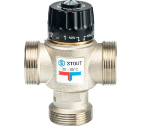 Термостатический смесительный клапан для систем отопления и ГВС 1 1/4 НР 30-65° STOUT SVM-0025-356532 в Волгограде 1