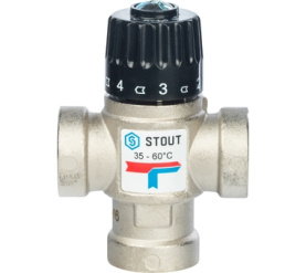 Термостатический смесительный клапан для систем отопления и ГВС 3/4 ВР 35-60 STOUT SVM-0010-166020 в Волгограде 1