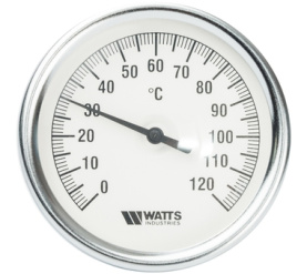 Термометр биметаллический с погружной гильзой 80 мм F+R801(T) 80100 Watts 10005950(03.02.100) в Волгограде 0