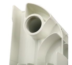Радиатор биметаллический боковое подключение (белый RAL 9010) Global STYLE PLUS 350 10 секций в Волгограде 4