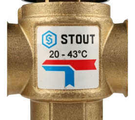 Насосно-смесительный узел с термостатическим клапаном 20-43°C, с насосом STOUT SDG-0020-004001 в Волгограде 21