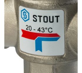 Термостатический смесительный клапан для систем отопления и ГВС 1 НР 20-43° STOUT SVM-0020-164325 в Волгограде 3