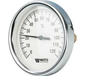 Термометр биметаллический с погружной гильзой 80 мм, штуц F+R801(T) 8050 Watts 10005931(03.02.040) в Волгограде 0